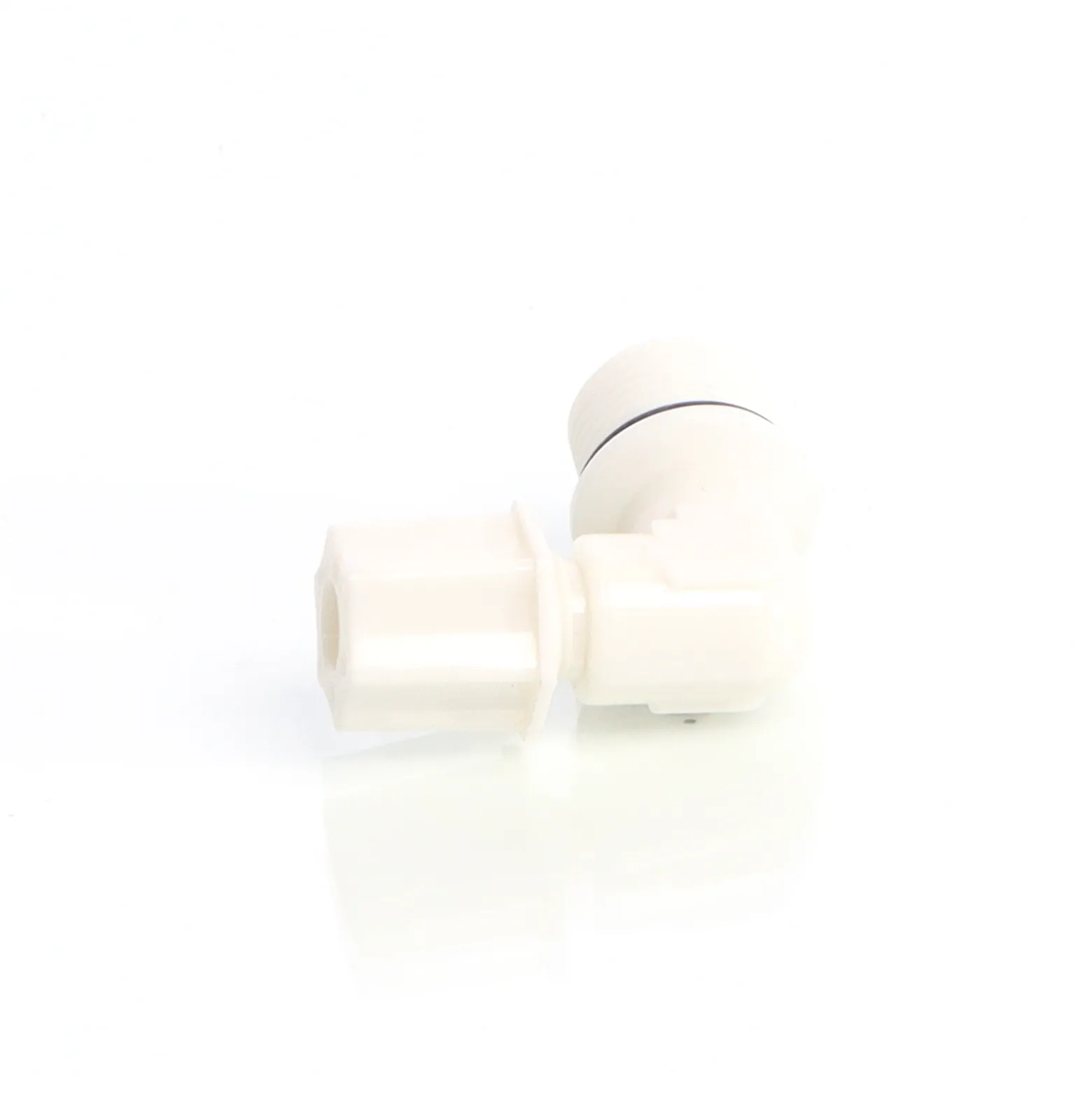 Naturewater 90° Jaco Fitting für Schlauch 6,35 mm (1/4") und mit 16,41 mm (3/8") AG, für Trinkwasser Ultrafiltration Mikrofilter Umkehrosmose (RO)