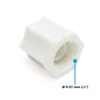 Naturewater Jaco Fitting Verbinder für Schlauch 6,35 mm (1/4") und mit 9,51 mm (1/8") IG, für Trinkwasser Ultrafiltration Mikrofilter Umkehrosmose (RO)