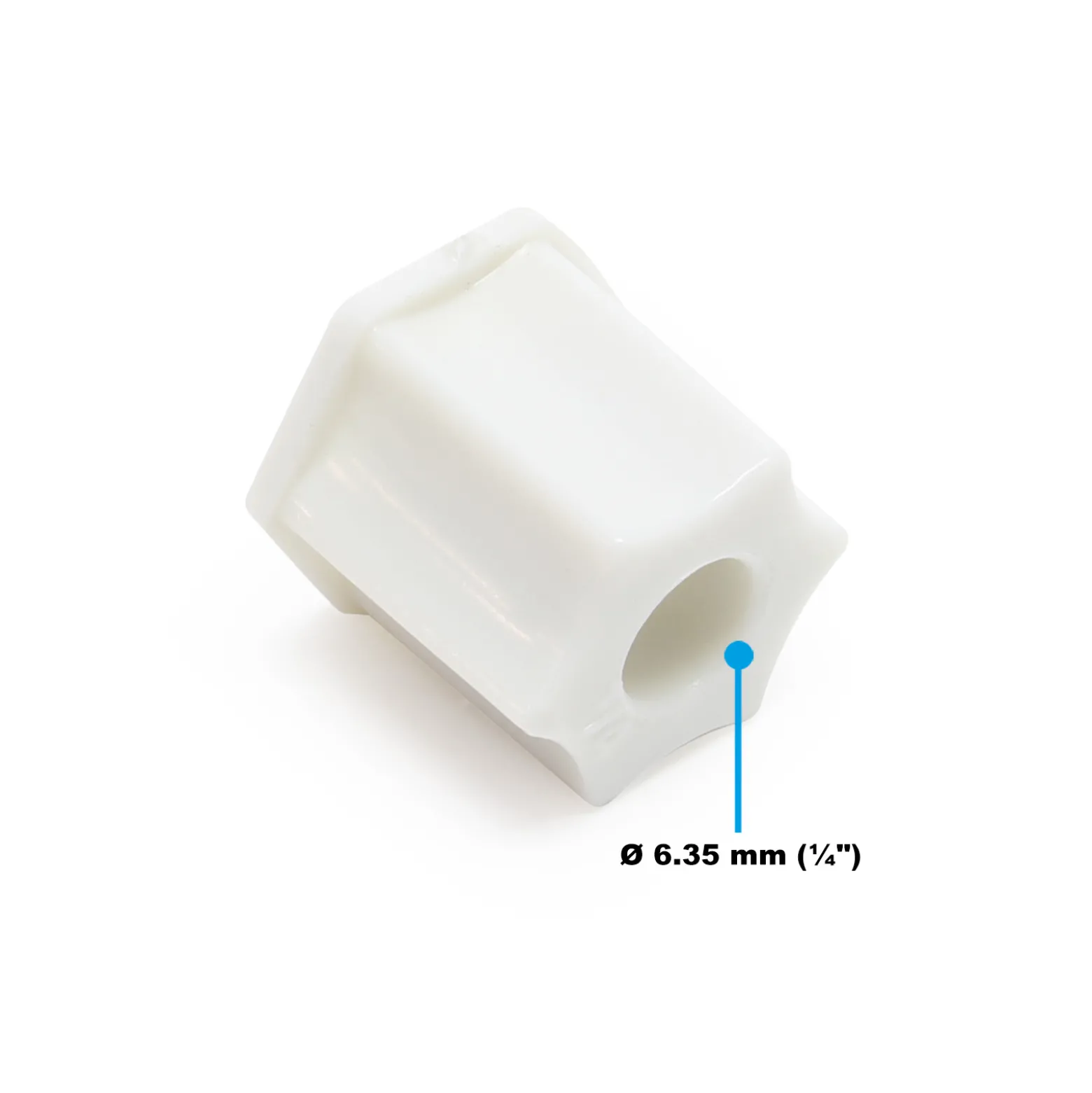 Naturewater Jaco Fitting Verbinder für Schlauch 6,35 mm (1/4") und mit 9,51 mm (1/8") IG, für Trinkwasser Ultrafiltration Mikrofilter Umkehrosmose (RO)