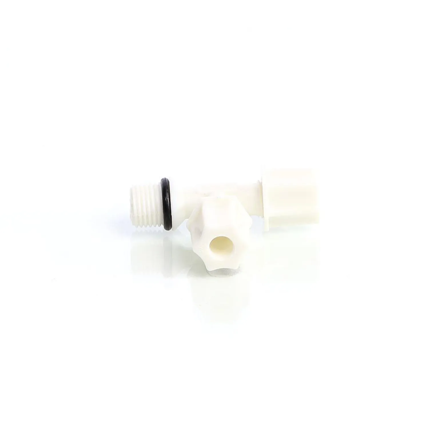 Naturewater Jaco T Fitting V1 für Schlauch mit 2x 6,35 mm Anschluss (1/4"), 12,7 mm Außengewinde (1/2"), für Trinkwasser Ultrafiltration Mikrofilter Umkehrosmose