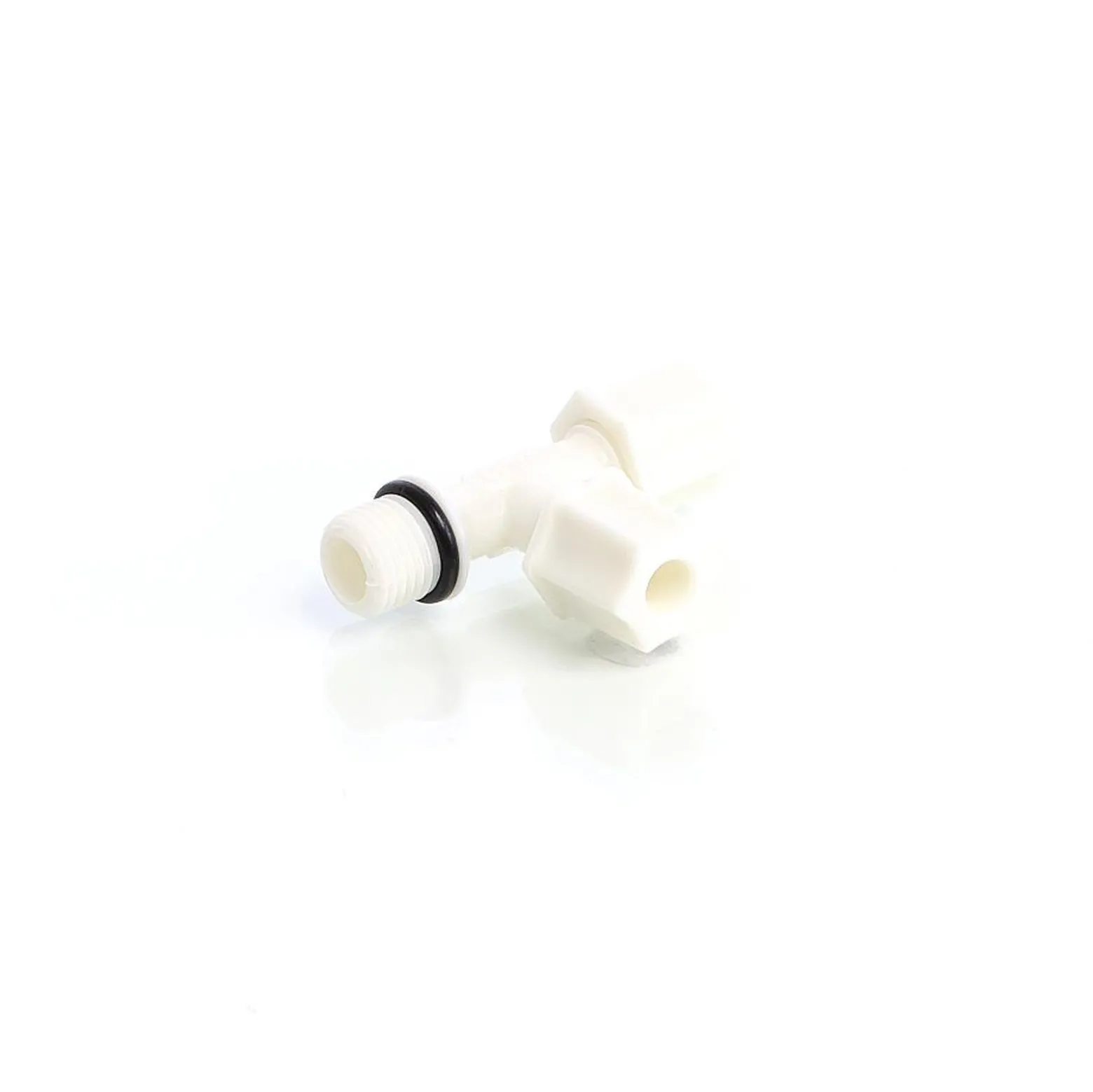 Naturewater Jaco T Fitting V1 für Schlauch mit 2x 6,35 mm Anschluss (1/4"), 12,7 mm Außengewinde (1/2"), für Trinkwasser Ultrafiltration Mikrofilter Umkehrosmose