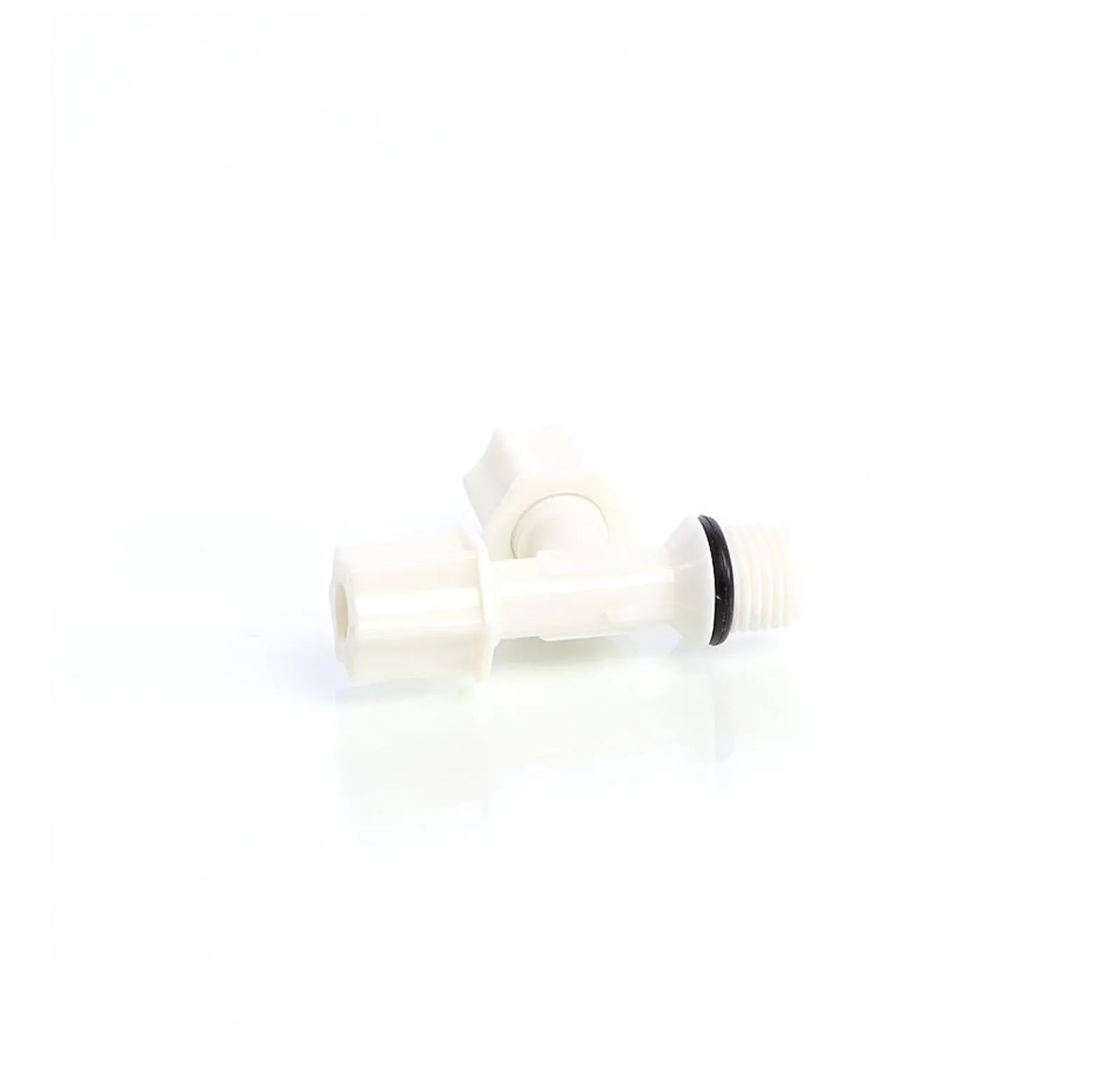 Naturewater Jaco T Fitting V1 für Schlauch mit 2x 6,35 mm Anschluss (1/4"), 12,7 mm Außengewinde (1/2"), für Trinkwasser Ultrafiltration Mikrofilter Umkehrosmose