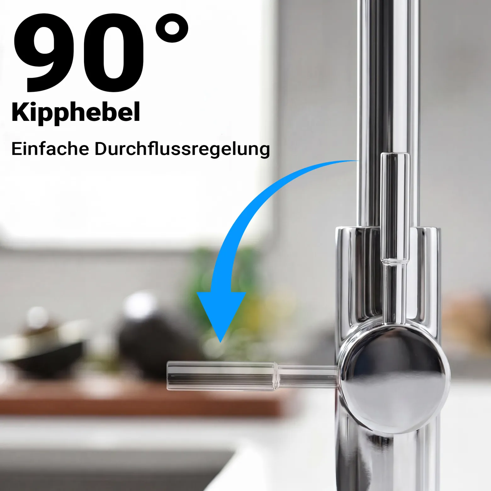 Naturewater 6,35 mm (1/4") Wasserhahn Design II D-13, Wasserhahn Armatur für Umkehrosmose und Wasserfilteranlagen, Küchenarmatur 360° schwenkbar