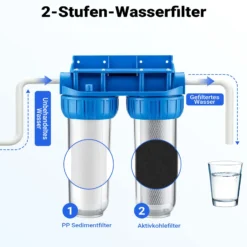 Naturewater NW-BR10B3 2 Stufen Wasserfilter Doppelfilter, 5 µ, 20,67 mm (1/2
