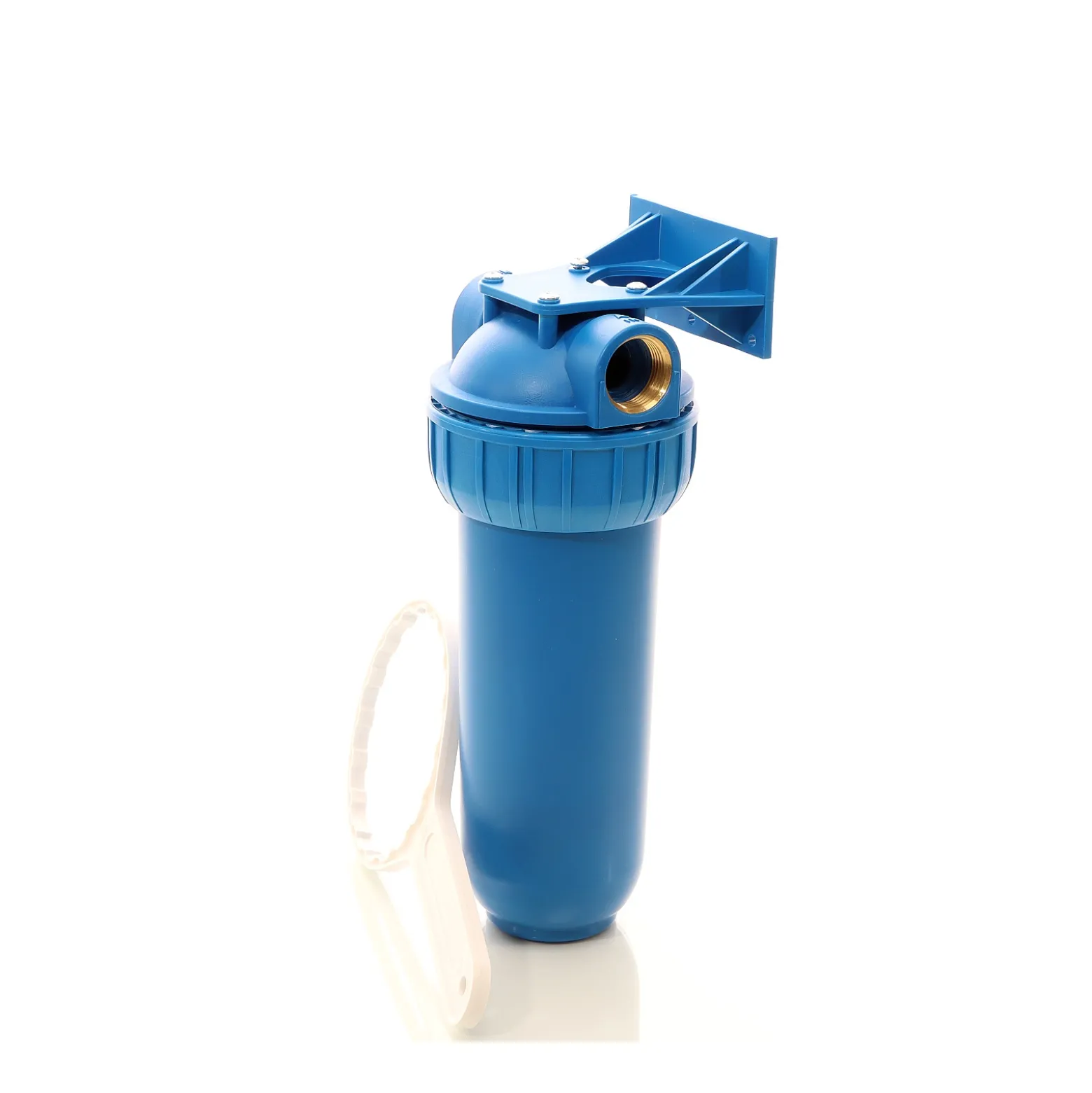 Naturewater NW-BR10B1 1 Stufen Wasserfilter, 5 µ, 32,89 mm (1") Filtereinsatz, Ø60 mm PP Kartusche, Filter Wandhalterung, Filterschlüssel, Sedimentfilter