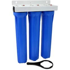Naturewater NW-BRK03 3 Stufen Wasserfilter, 5 µ, 26,16 mm (3/4") Filtereinsatz, PP Kartusche Filter, Filterschlüssel, Sedimentfilter Aktivkohleblock Aktivkohlegranulat