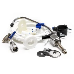Naturewater NW-RO50-D1 Umkehrosmoseanlage 190 L/Tag, 5-stufiges Trinkwasser Filtrationssystem, Osmose System mit Druckerhöhungspumpe