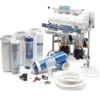 Naturewater NW-RO400-E2 Umkehrosmoseanlage 1500 L/Tag, 5-stufiges Trinkwasser Filtrationssystem, Osmose System mit Druckerhöhungspumpe