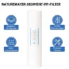 Naturewater PPW-20L 5 µ Baumwollfilter Einsatz Kartusche 508 mm (20 Zoll), Wasserfilter Kartusche, Filterpatrone für Trinkwasser Umkehrosmoseanlage