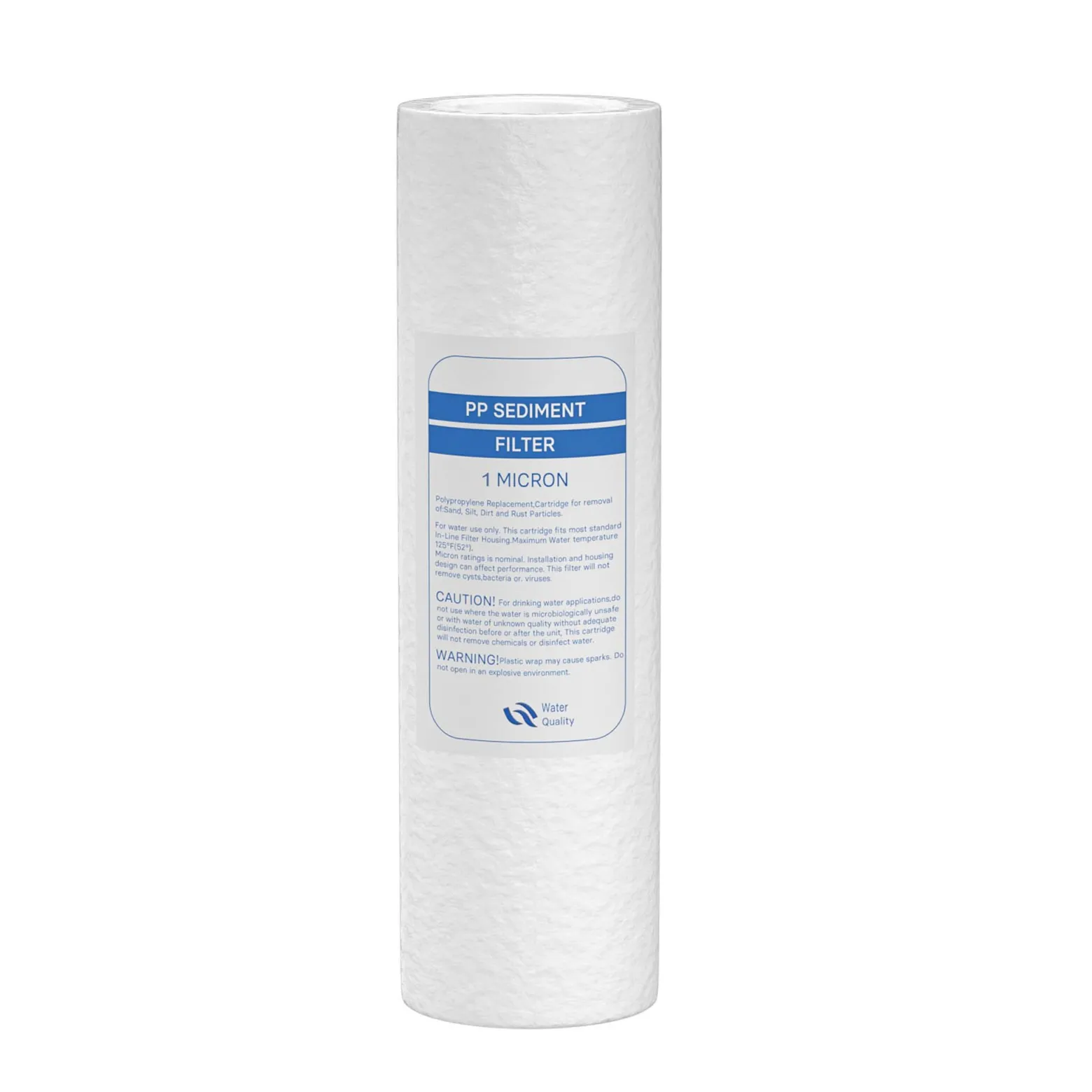 Naturewater Sedimentfilter 1 µ Kartusche 254 mm (10 Zoll) PP, Wasserfilter Ersatzkartusche für Umkehrosmoseanlage, Filterpatrone für Trinkwasser Hauswasseranlage