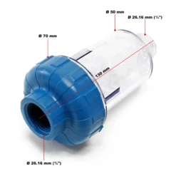Naturewater Siliphos Vorfilter NW-SHW1 140 g, Siliphos-Kartusche, Cross Flow Spülmaschine Filter Waschmaschine Filter zur Wasserenthärtung/Entkalkung