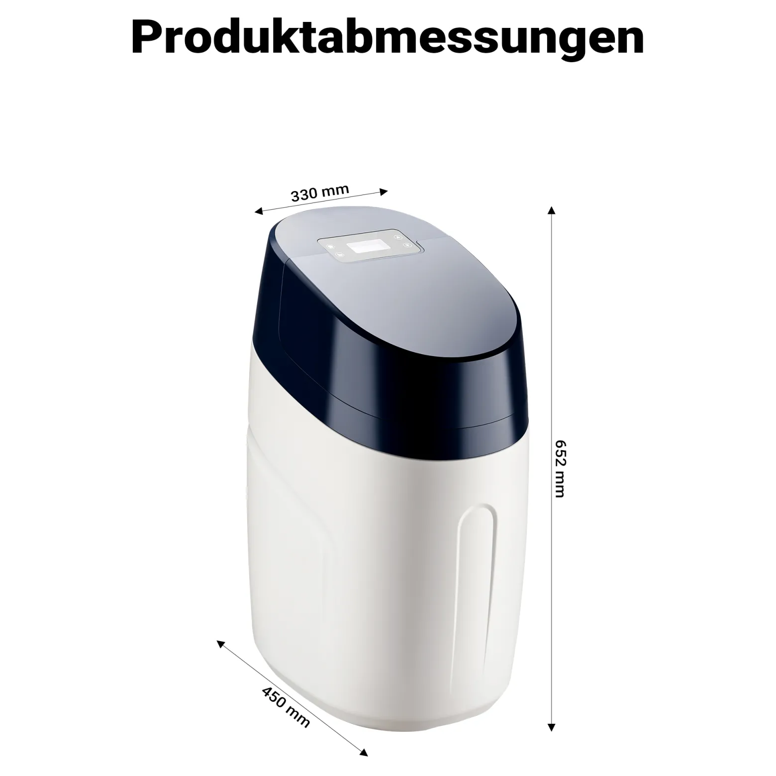 Naturewater SOFT-V1 Wasserenthärtungsanlage für weiches Wasser, Entkalkungsanlage mit Ionentauscher, Wasserenthärter mit 12,5 l Harztank