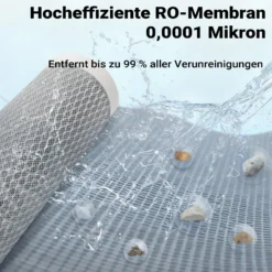 Naturewater 6 Stufen Umkehrosmose 180 L/Tag, RO Omsoseanlage mit UV Klärer und Druckerhöhungspumpe für sauberes Trinkwasser