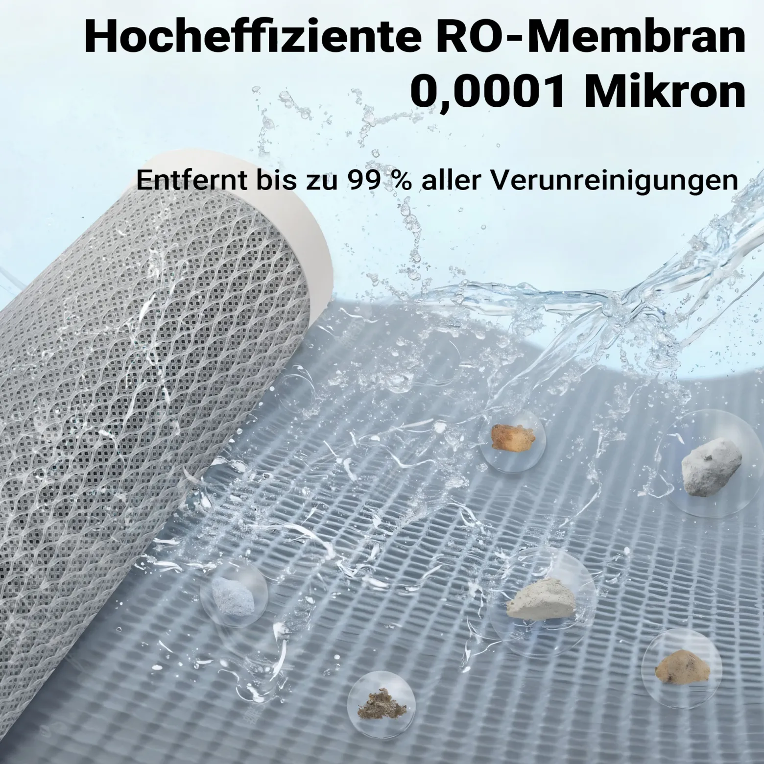 Naturewater 5 Stufen Umkehrosmose 180 L/Tag mit Druckerhöhungspumpe und manuellem Ventil, RO Omsoseanlage für sauberes Trinkwasser
