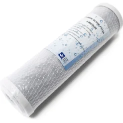 Naturewater TR201 2 Stufen Counter Top Wasserfilter, 0,5 µ Filterpatrone Sedimentfilter, 5 µ Aktivkohle Block, mit Universaladapter
