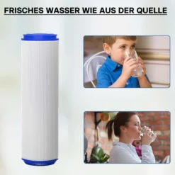 Naturewater UDF-10A Aktivkohle Granulat Filter 10 Zoll (254 mm) 5 µ Ersatz Wasserfilter, Umkehrosmose Filter, Ersatz Filterkartusche