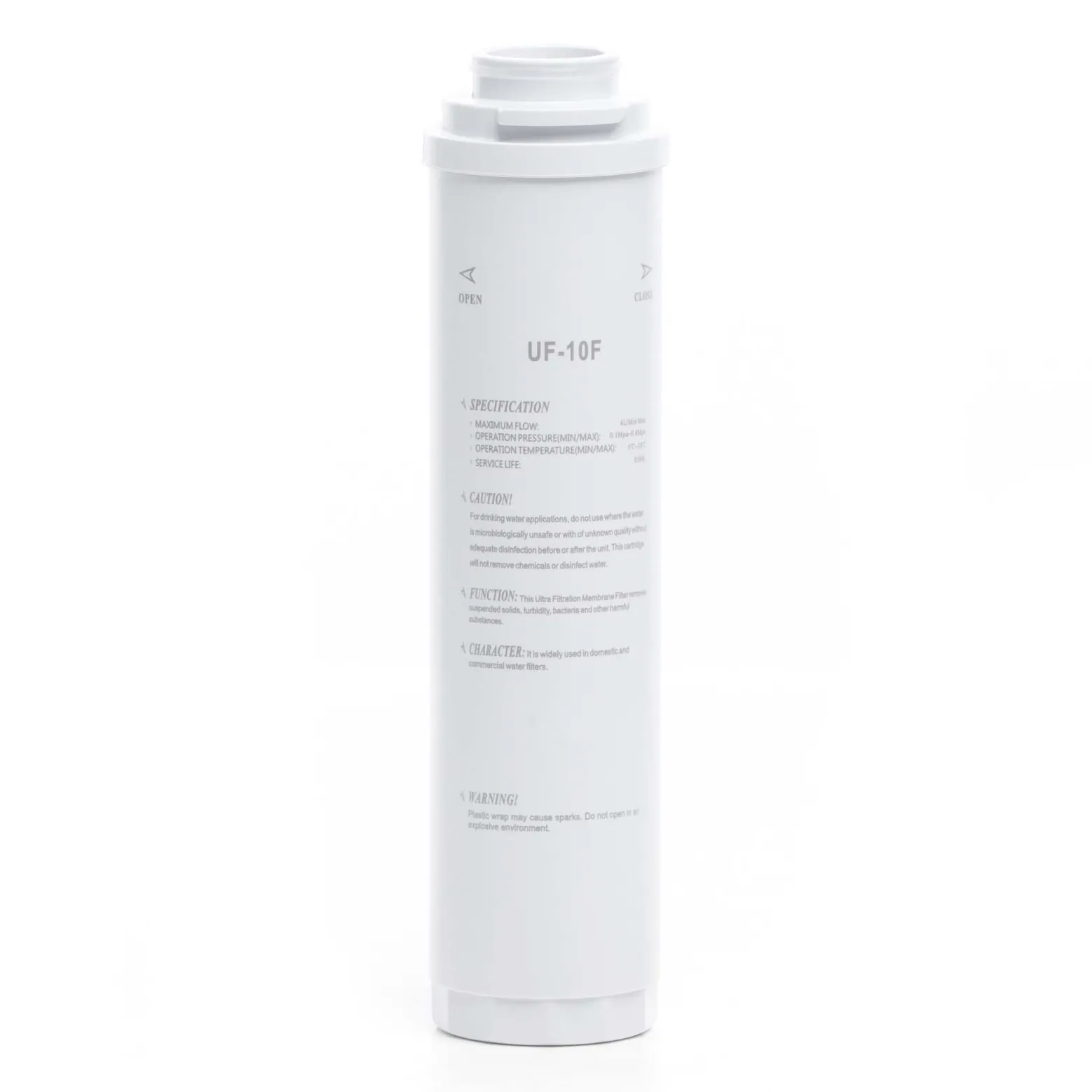 Naturewater UF-10F Ultrafilter 0,01 µ 4 l/min zur Wasseraufbereitung, Wasserfilter, Osmoseanlage Ersatzmembran, Trinkwasser Filter