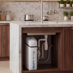 Naturewater Wasserenthärtungsanlage 2000 l/h, automatische Enthärtungsanlage, Entkalkungsanlage mit Ionentauscher, Wasserenthärter mit 25 l Harztank