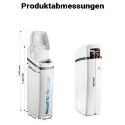 Naturewater Wasserenthärtungsanlage 2000 l/h, automatische Enthärtungsanlage, Entkalkungsanlage mit Ionentauscher, Wasserenthärter mit 25 l Harztank