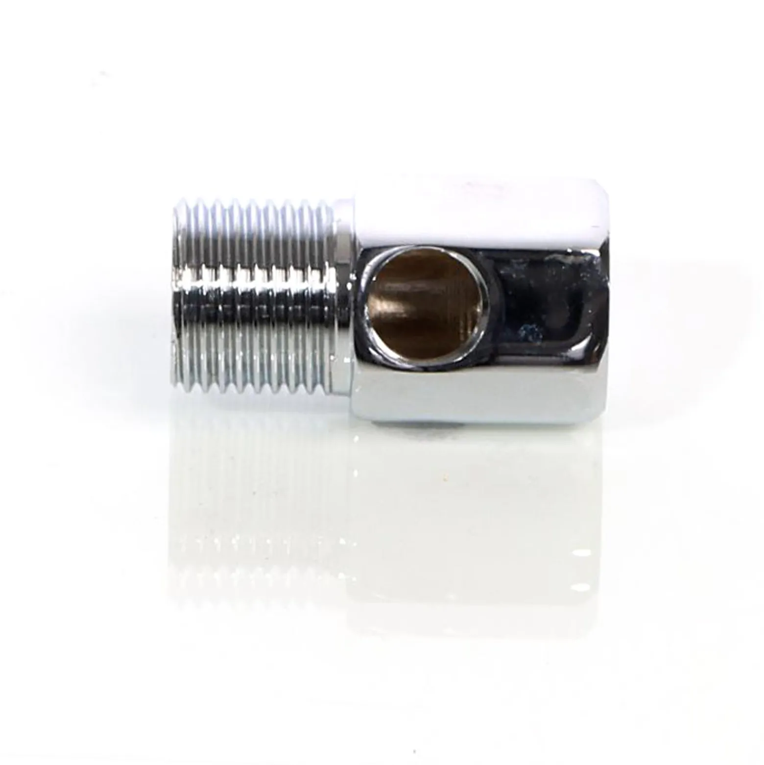 Naturewater Wasserhahn Adapter Eckventil mit 20,6 mm AG (1/2") / 20,6 mm IG (1/2") / 12,91 mm IG (1/4") für Trinkwasser, Osmose, Umkehrosmose (RO)