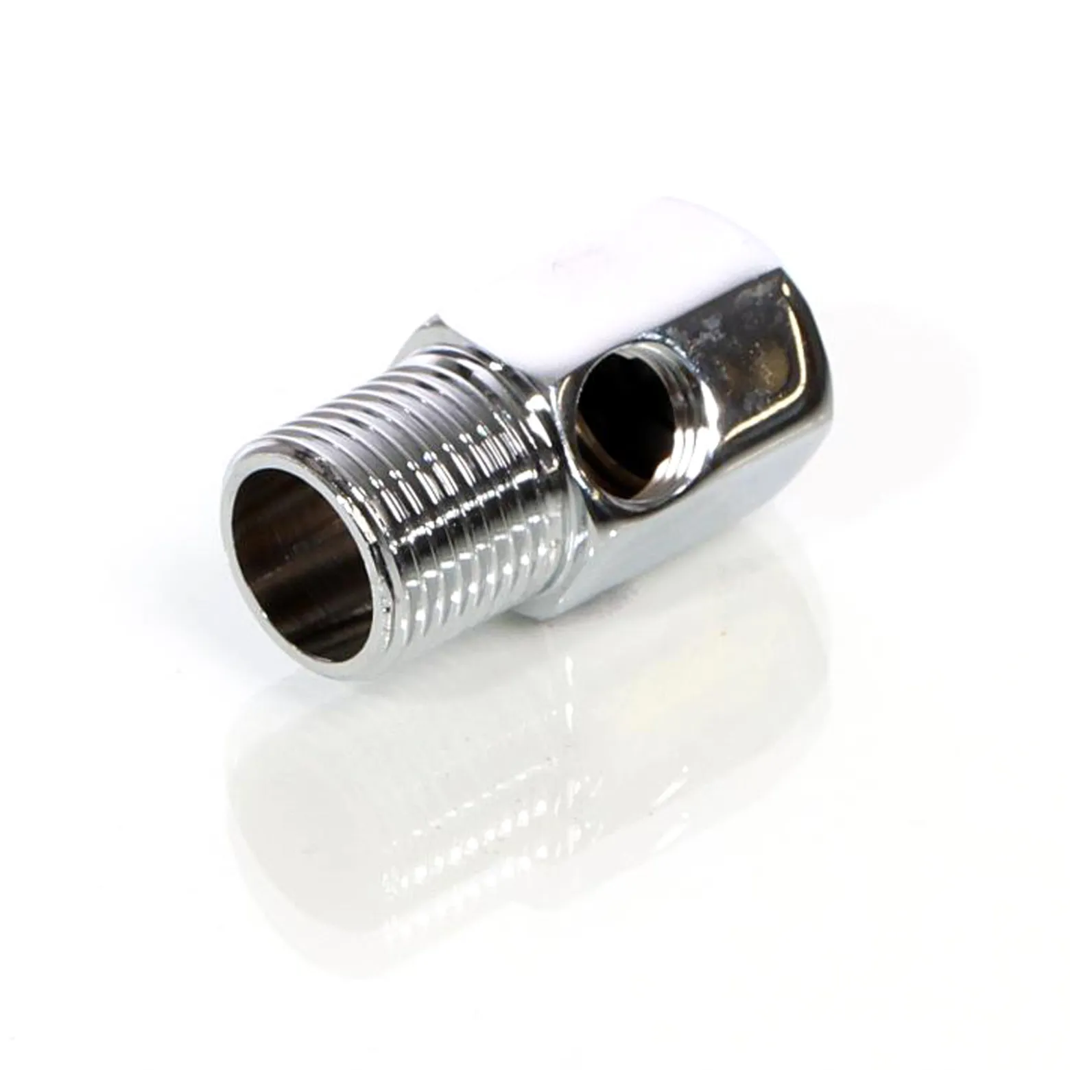 Naturewater Wasserhahn Adapter Eckventil mit 20,6 mm AG (1/2") / 20,6 mm IG (1/2") / 12,91 mm IG (1/4") für Trinkwasser, Osmose, Umkehrosmose (RO)