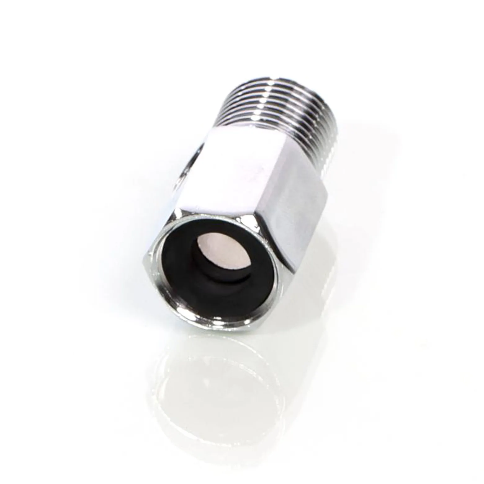 Naturewater Wasserhahn Adapter Eckventil mit 20,6 mm AG (1/2") / 20,6 mm IG (1/2") / 12,91 mm IG (1/4") für Trinkwasser, Osmose, Umkehrosmose (RO)