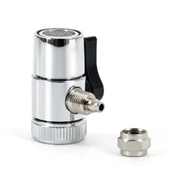 Naturewater Zweiwegehahn Wasserhahn Adapter mit 7 mm Anschlussdurchmesser, Hahnadapter für Auftischfilter, Trinkwasser Filter
