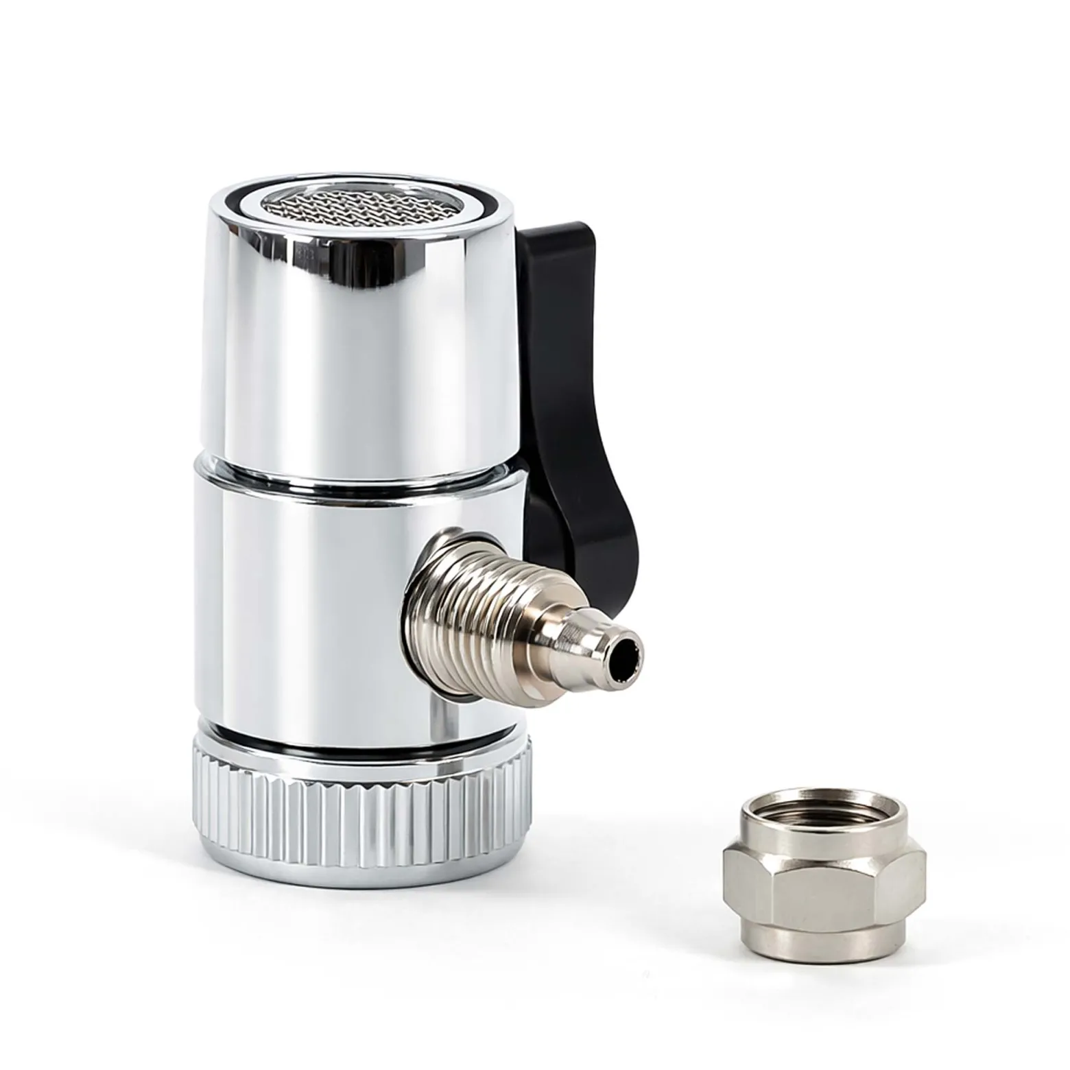 Naturewater Zweiwegehahn Wasserhahn Adapter mit 7 mm Anschlussdurchmesser, Hahnadapter für Auftischfilter, Trinkwasser Filter