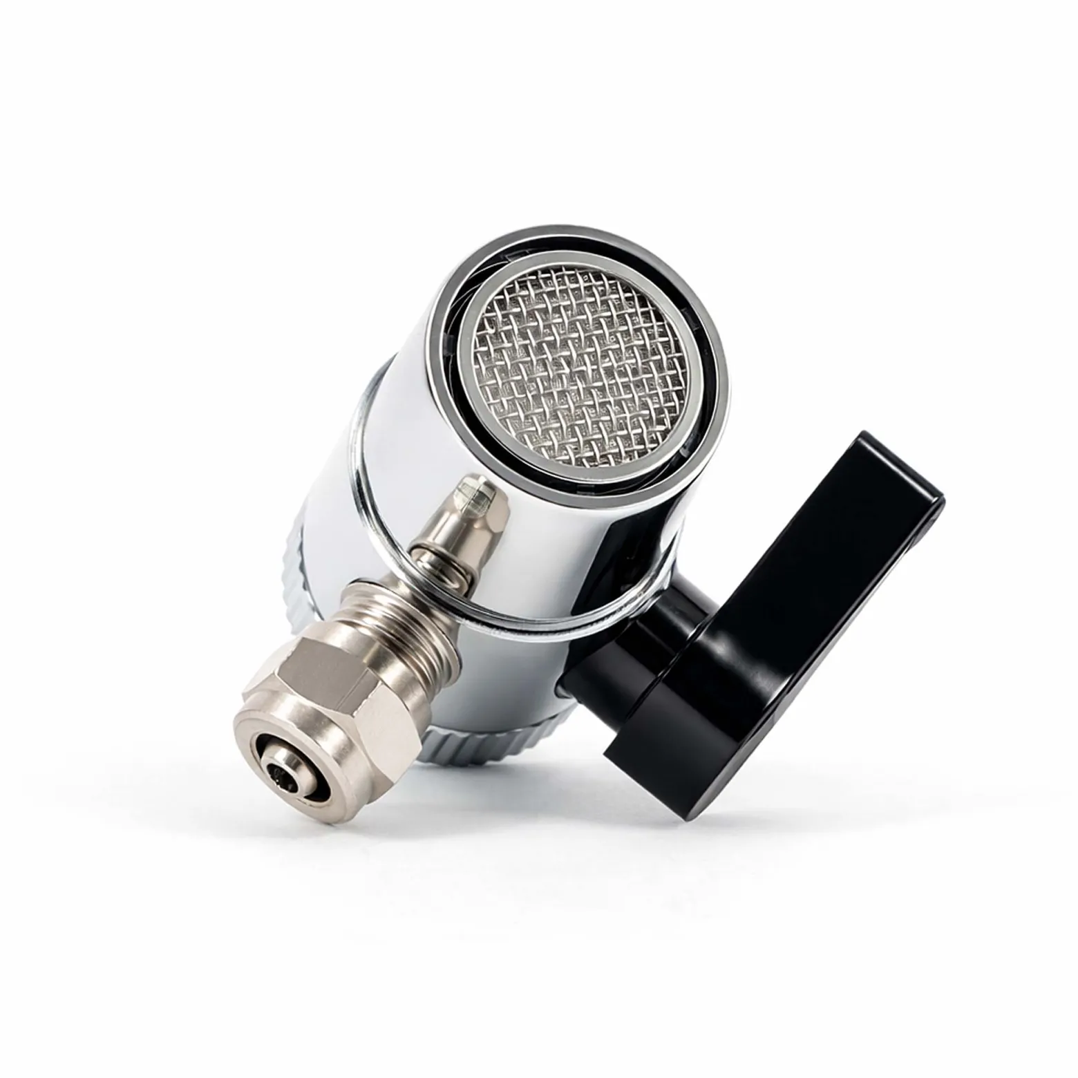 Naturewater Zweiwegehahn Wasserhahn Adapter mit 7 mm Anschlussdurchmesser, Hahnadapter für Auftischfilter, Trinkwasser Filter