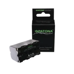 Patona NP-F 750 Lithium-Ionen Akku für Sony NP-F Mount, Kameraakku 4400 mAh, 7,4 V, 32,6 Wh, leistungsstarker Ersatzakku für Camcorder, LED Leuchten und Videokameras