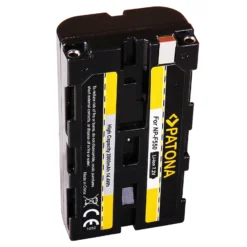 Patona NP-F 550 Lithium-Ionen Akku für Sony NP-F Mount, Kameraakku 2200 mAh, 7,4 V, 16,3 Wh, leistungsstarker Ersatzakku für Camcorder, LED Leuchten und Videokameras