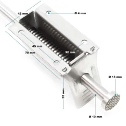 Pedal Türstopper 118-146 mm Edelstahl Türfeststeller Bodentürstopper Türbremse