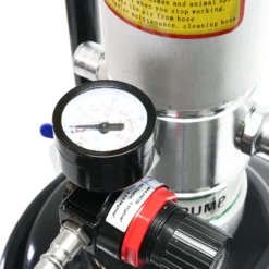 Profi Fettpresse fahrbar mit Druckluft betrieben und 12 Liter Tank pneumatische Abschmierpresse