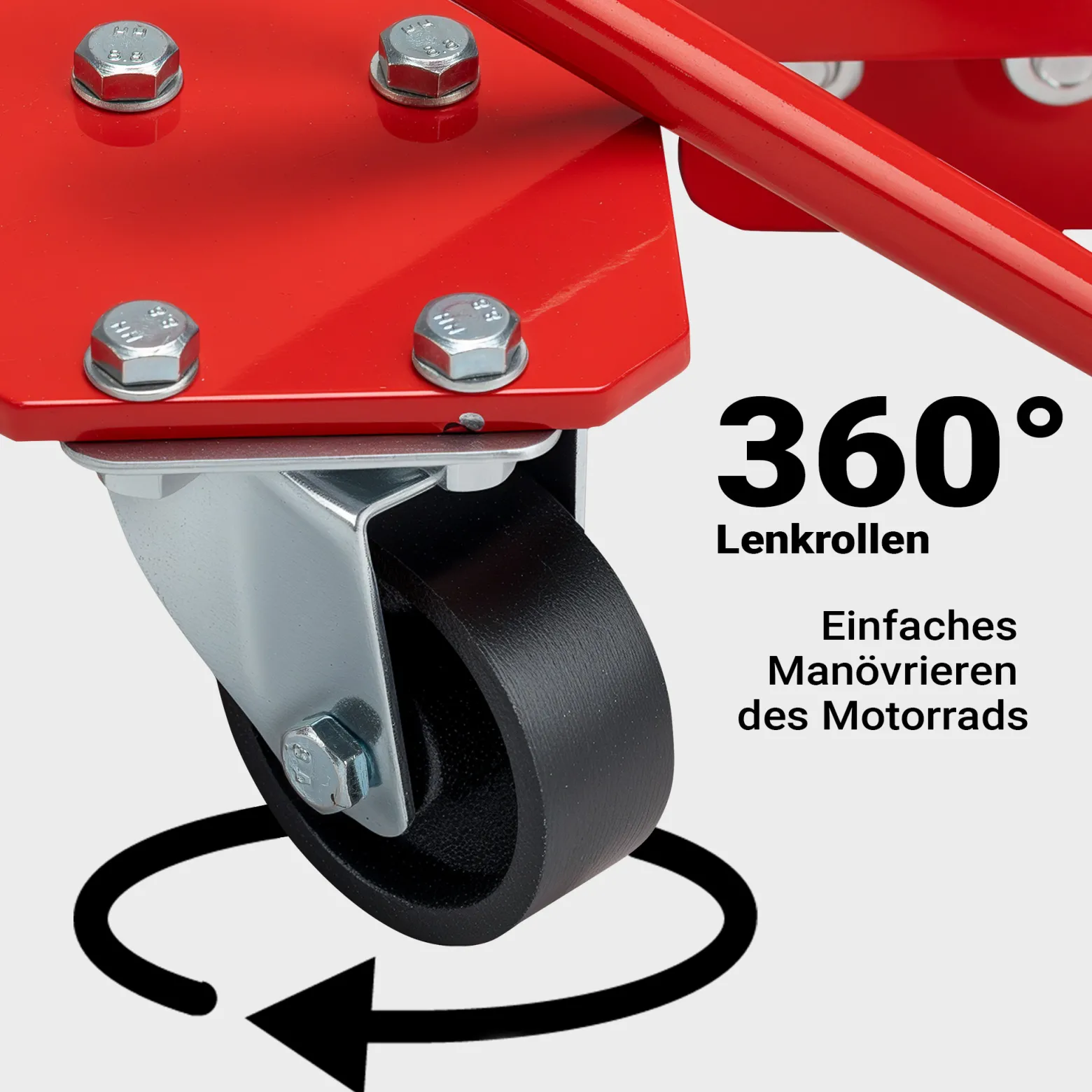 Rangierschiene Motorrad bis 570 kg Rangierhilfe Rangierheber Rangierplatte