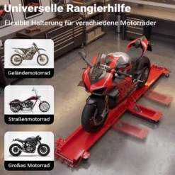 Rangierschiene Motorrad bis 570 kg Rangierhilfe Rangierheber Rangierplatte