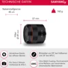 Samyang AF 45 mm F1,8 Objektiv kompatibel mit Sony FE, Kameraobjektiv für Vollformat und APS-C, Festbrennweite, Autofokus und 53° Bildwinkel, perfektes Kamerazubehör für Fotografie