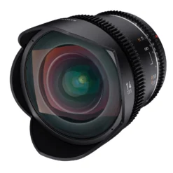 Samyang Cinema-Weitwinkelobjektiv MF 14mm T3.1 VDSLR MK2 kompatibel mit Nikon F – für Vollformat – mit 9-Lamellen-Blende für Bokeh & Sonnensterne – robust & wettergeschützt, 8K & Follow Focus