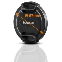Samyang Frontdeckel für Objektive mit 67 mm Filtergewinde Objektivdeckel aus Kunststoff für MF 12mm F2,0 und 12mm T2,2