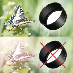 Samyang Gegenlichtblende für AF 45mm F1,8 Sony FE schwarze Sonnenblende reduziert Streulicht und Reflexionen