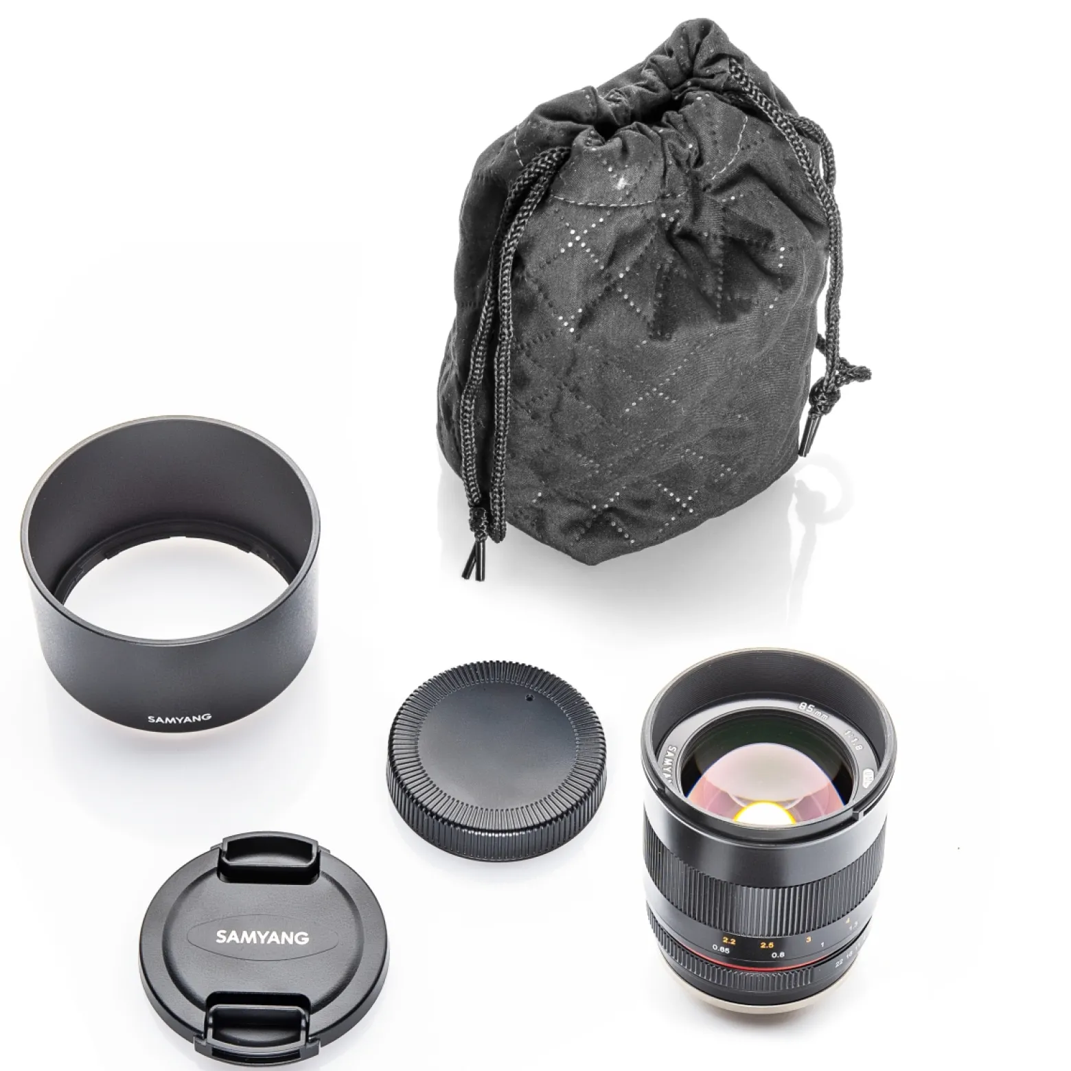 Samyang MF 85 mm Portraitobjektiv F1.8 ED UMC CS für Sony E, Kameraobjektiv für APS-C Kameras, lichtstarkes Objektiv mit sanftem Bokeh, ideal für Portrait- und Nahaufnahmen