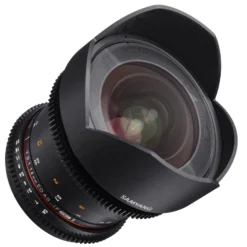 Samyang 14mm T3.1 Video DSLR II für MFT – Vollformat und APS-C Videoobjektiv für MFT Mount, manueller Fokus 0,8 Zahnkranz Gear, 14 mm Weitwinkelobjektiv für MFT-Mount, schwarz