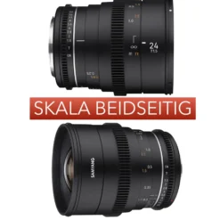 Samyang Normal Cine- und Video Objektiv MF 50mm T1,5 VDSLR MK2 – lichtstark T1,5 kompatibel mit Sony E Mount, 50 mm Festbrennweite, Follow Focus Zahnkränze Vollformat und APS-C, 8K Auflösung