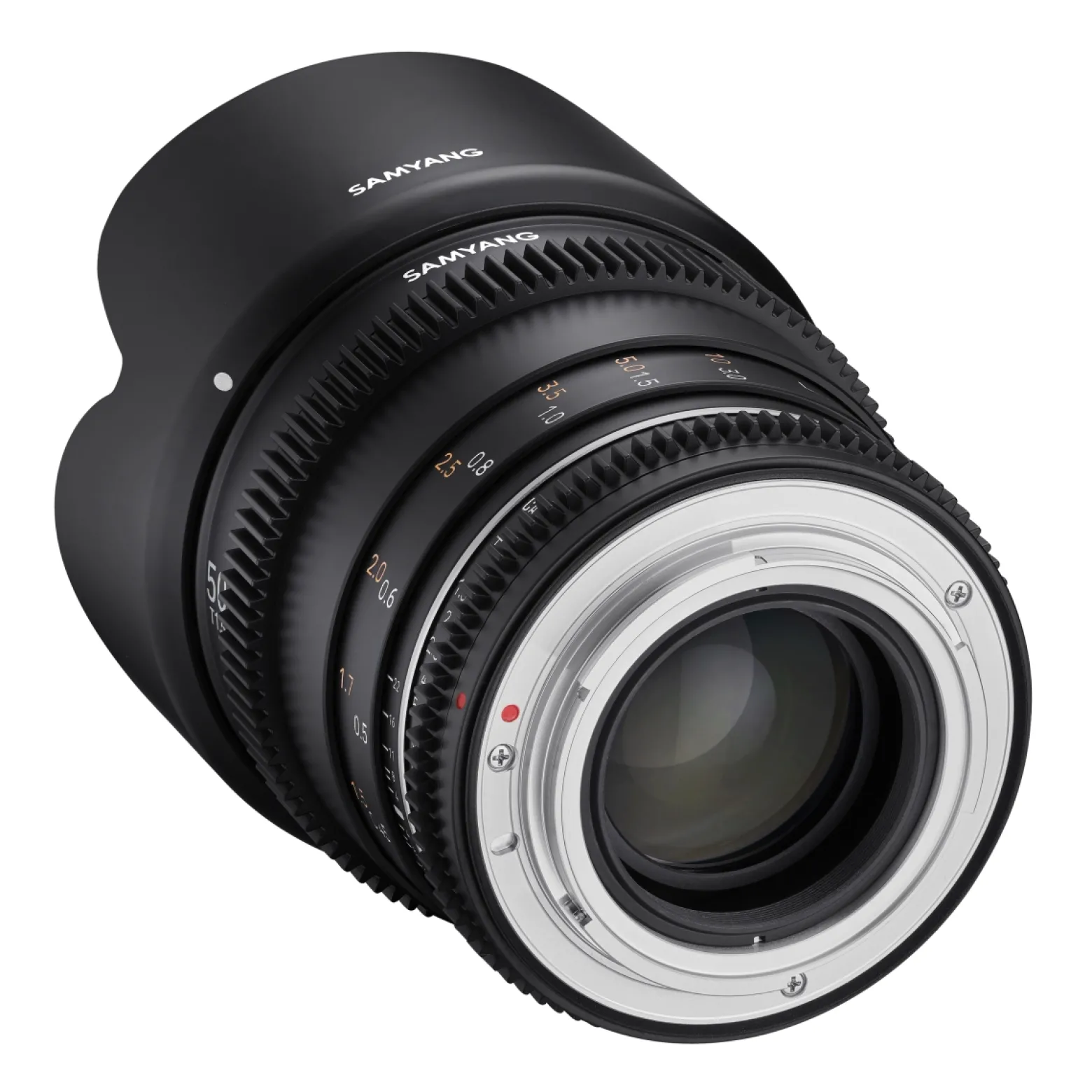 Samyang Normal Cine- und Video Objektiv MF 50mm T1,5 VDSLR MK2 MFT – lichtstark T1,5 für MFT Mount, 50 mm Festbrennweite, Follow Focus Zahnkränze Vollformat, APS-C und MFT, 8K Auflösung