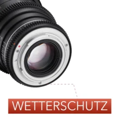 Samyang Normal Cine- und Video Objektiv MF 50mm T1,5 VDSLR MK2 MFT – lichtstark T1,5 für MFT Mount, 50 mm Festbrennweite, Follow Focus Zahnkränze Vollformat, APS-C und MFT, 8K Auflösung