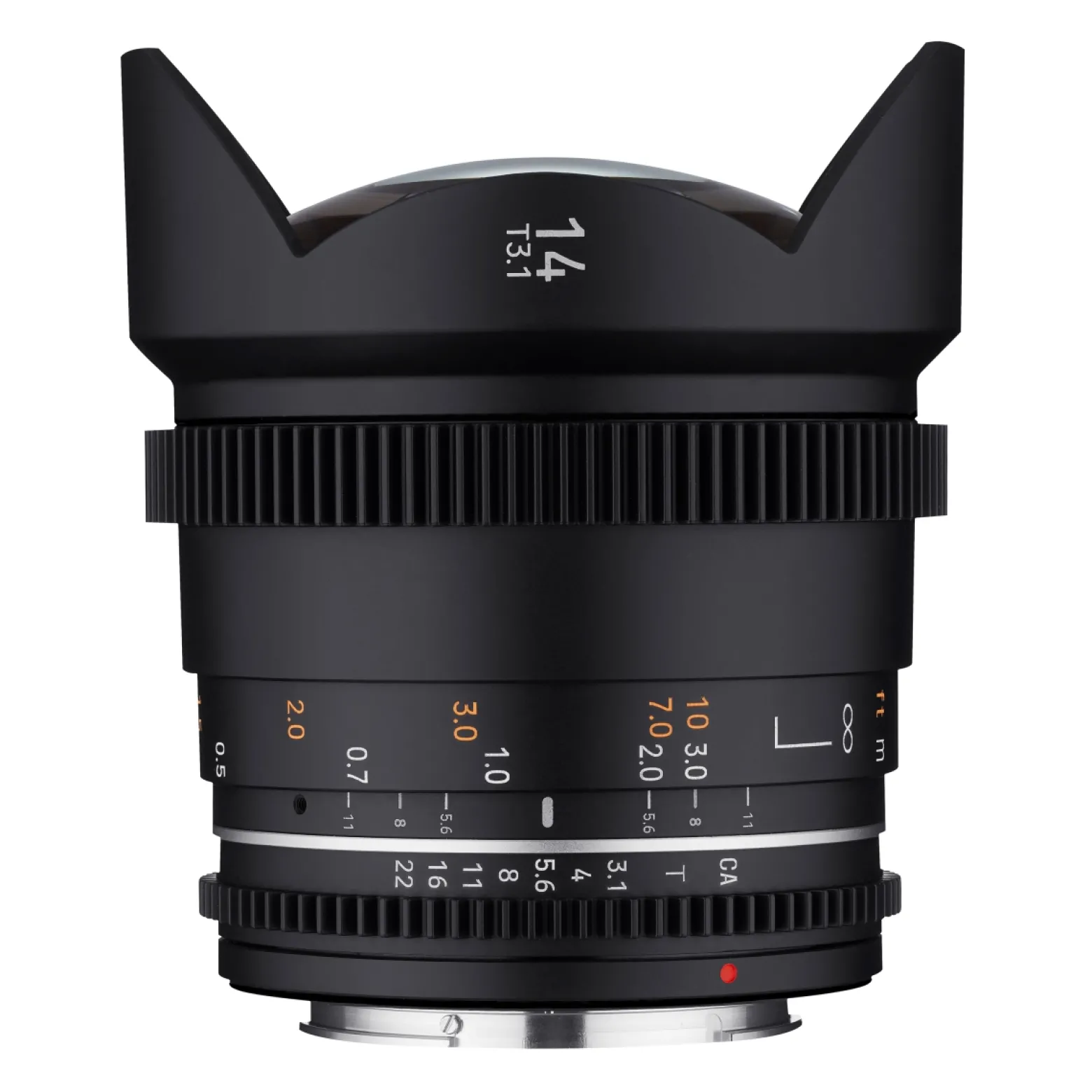 Samyang Ultraweitwinkel Cine- und Video Objektiv MF 14mm T3,1 VDSLR MK2 – lichtstarkes T3,1 kompatibel mit Canon EF Mount, 14 mm Festbrennweite, Follow Focus Zahnkränze Vollformat und APS-C 8K Auflösung