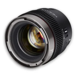 Samyang V-AF 75 mm T1,9 FE Video-Objektiv kompatibel mit Sony E, Kameraobjektiv mit Autofokus, 8K Auflösung, hohe Lichtstärke, integrierte Tally Lamp geeignet für Vollformat und APS-C