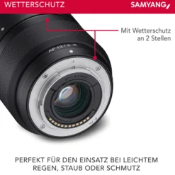 Samyang Weitwinkel Objektiv AF 12mm F2,0 kompatibel mit Fuji X – lichtstarkes Ultraweitwinkel, kompakt & leicht, Wetterschutz & leiser Autofokus, passend für Kameras X-T4 T3 X-T30 X-T20 X-E4 XE3