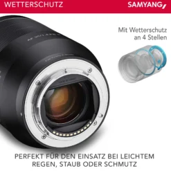 Samyang Weitwinkel Objektiv AF 35mm F1,4 II FE kompatibel mit Sony E Mount – Autofokus Vollformat & APS-C Festbrennweite – für spiegellose Systemkameras – Alu/Wetterschutz – A9 A7 A1 Alpha 6000 Serie