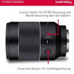 Samyang Weitwinkel Objektiv AF 35mm F1,4 II FE kompatibel mit Sony E Mount – Autofokus Vollformat & APS-C Festbrennweite – für spiegellose Systemkameras – Alu/Wetterschutz – A9 A7 A1 Alpha 6000 Serie