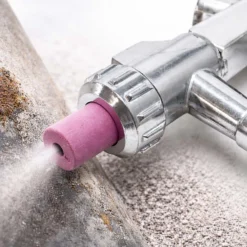 Sandstrahlpistole mit Druckluftanschluss inkl. Keramikdüsen 4/5/6/7mm, entfernt Rost u. Farbe